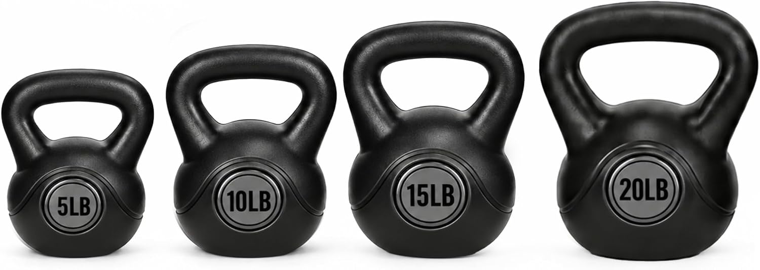 Kettlebell - Kettlebell-Set für Krafttraining mit Vinylbeschichtung –