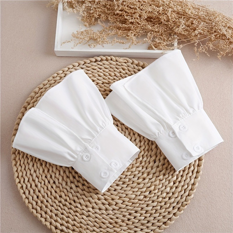 Wrist Wraps - 2 Stück Rüschen-Manschetten in Trompetenform, schlichte