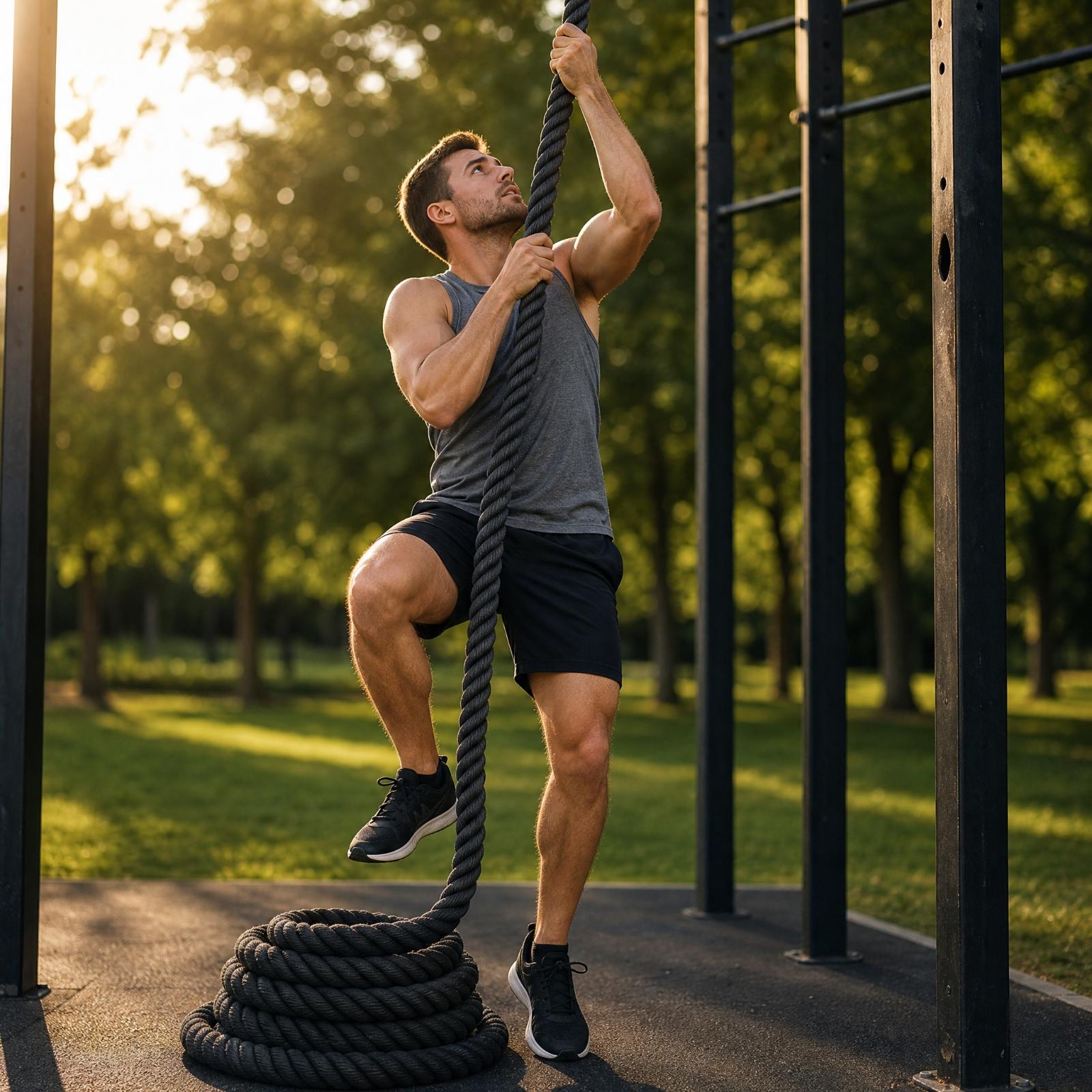 Robustes Polyester-Trainingskl – Rope Climb Bewertung und Preis