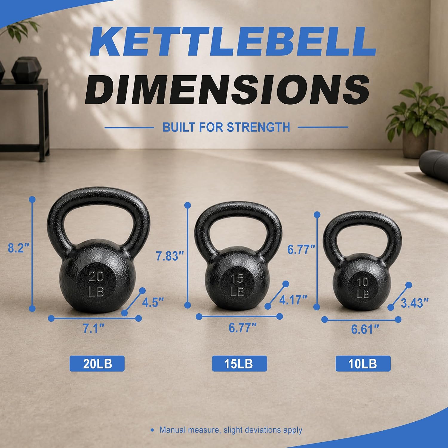 Gusseiserne Kettlebells 5-50 L – Kettlebell Bewertung und Preis