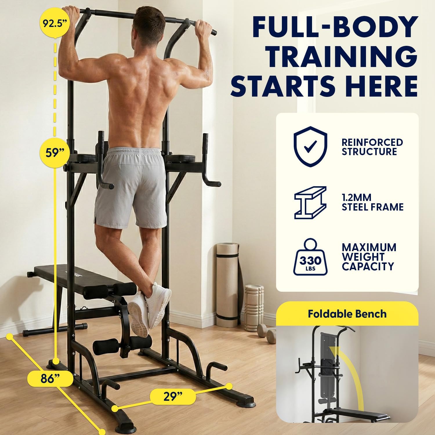 All-in-One Power Tower Pull-Up – Pull Up Bar Bewertung und Preis